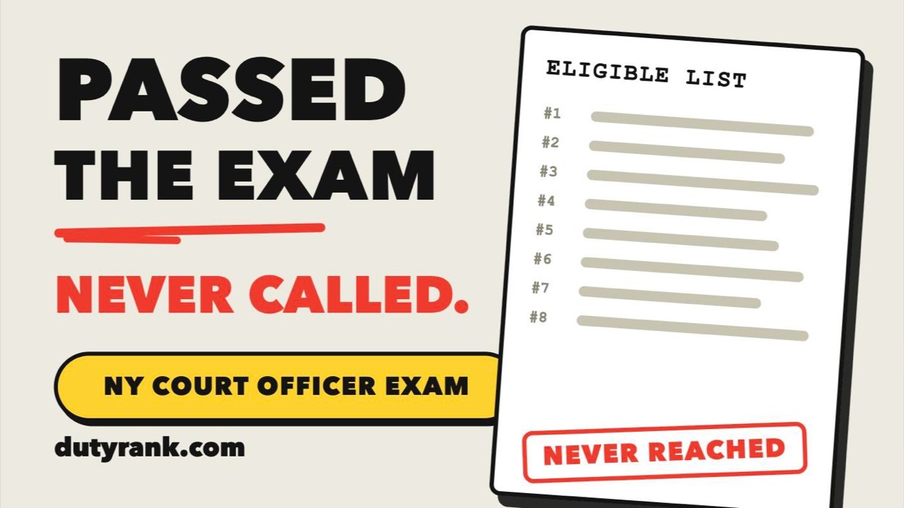 Passed the NYS Court Officer Exam but Never Got Called? Here's Why