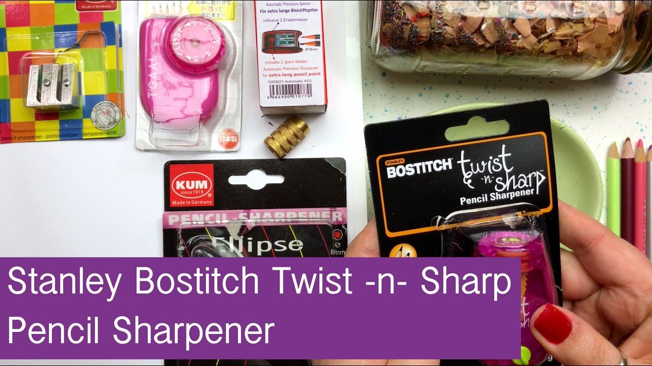 Pencil Sharpener Review: Stanley Bostitch Twist-n-Sharp - YouTube