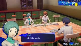 Persona 3 Reload - 7/10 Fri | Study with Fuuka (Gives Poinsettia) and Yukari Takeba at The Dorms