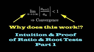 The ratio and root test part 1: intuition behind the ratio test