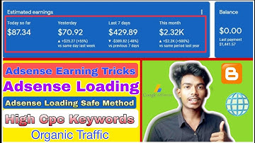 Adsense Loading | High Cpc Keywords | Adsense Loading kaise kare 2023 | New Method | New Tricks