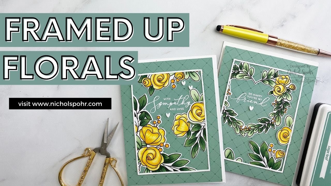 Handmade Hearts & Things: Framed Up Florals Simon Says Stamp