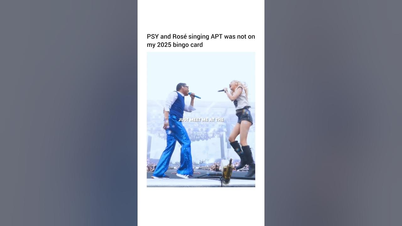 The energy is on another level | Bruno Mars, ROSÉ - APT. (Duet with PSY) The energy is on another level | Bruno Mars, ROSÉ - APT. (Duet with PSY)
