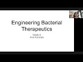 SynBio4ALL Intermediate Course Week 6 Engineered Bacterial Therapeutics SynBio4ALL Intermediate Course Week 6 Engineered Bacterial Therapeutics