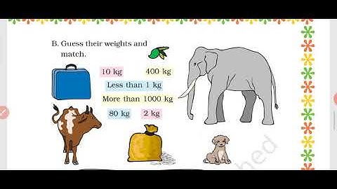 Class 3 | NCERT | Maths | Chapter 8( part 3) | Who is heavier ?