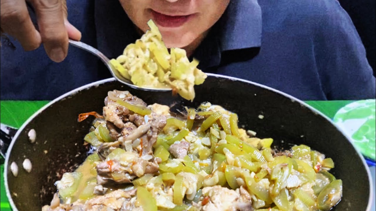 Chicken with Bottlegourd Mukbang | Filipino food | Guisado 