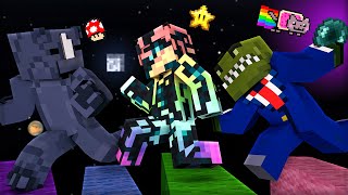 Minecraft Rainbow Road Parkour Race! screenshot 4