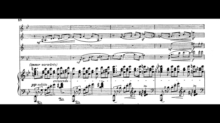 Walter Gieseking - Quintet for Winds and Piano (1919) [Score-Video]