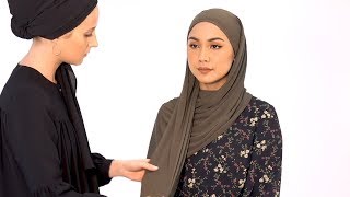 60 Second Hijab Tutorial: Contemporary Full Coverage Hijab |  INAYAH screenshot 4