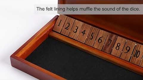 Crobyi Shut The Box Dice Game with 12 Numbers and Lid