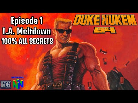 Duke Nukem 64 EP1 L.A. Meltdown [N64] 100% ALL SECRETS Longplay Walkthrough FULL GAME [4K60ᶠᵖˢ UHD🔴]