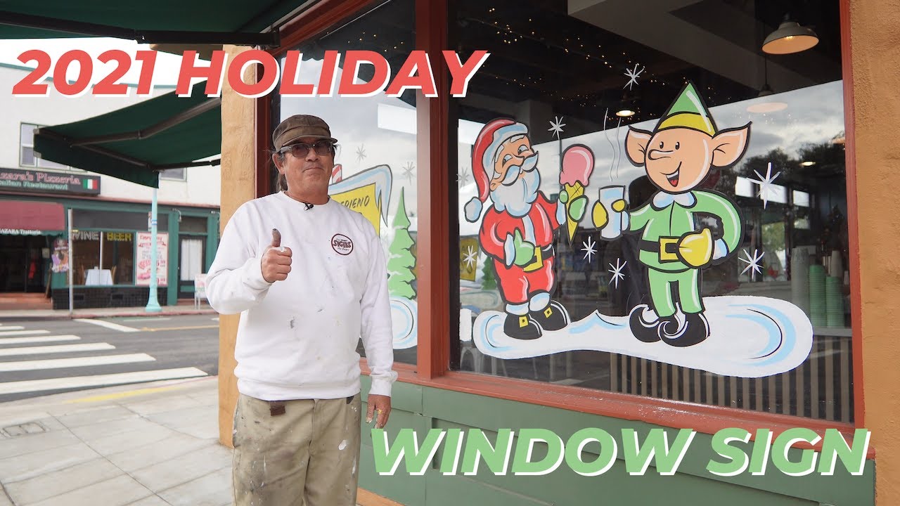 Come Join Me Paint A Holiday Window Sign 2021