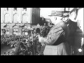 French Marshal Philippe Petain Addresses A Crowd From The Balcony Of A Building I HD Stock Footage