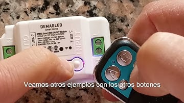 Configurar Control RF 433 MHz en Smart Switch Wifi + RF Demasled