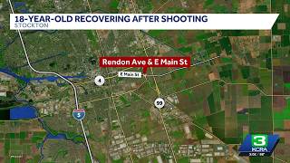 Teen taken to hospital after Stockton shooting