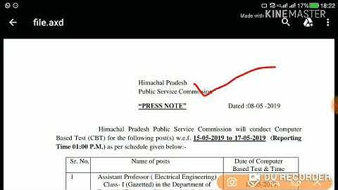 HPPSC Exam Date for Different Post ! | 15 May 2019 |