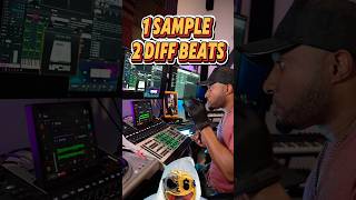 Using 1 sample to make 2 different style BEATS 👀.   MPC XL                    #fyp #shorts #beats