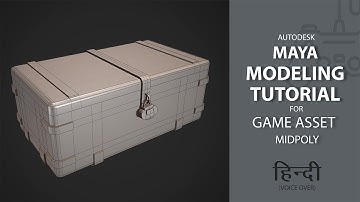 Hindi voice over  3D mid poly Modeling Tutorial In Maya/Wooden box/Game Asset /[Part_01]/ Beginner