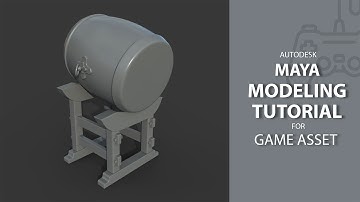 Japanese Taiko Drum / Game Asset / 3D Modeling Speed Tutorial In Maya [Part_01]