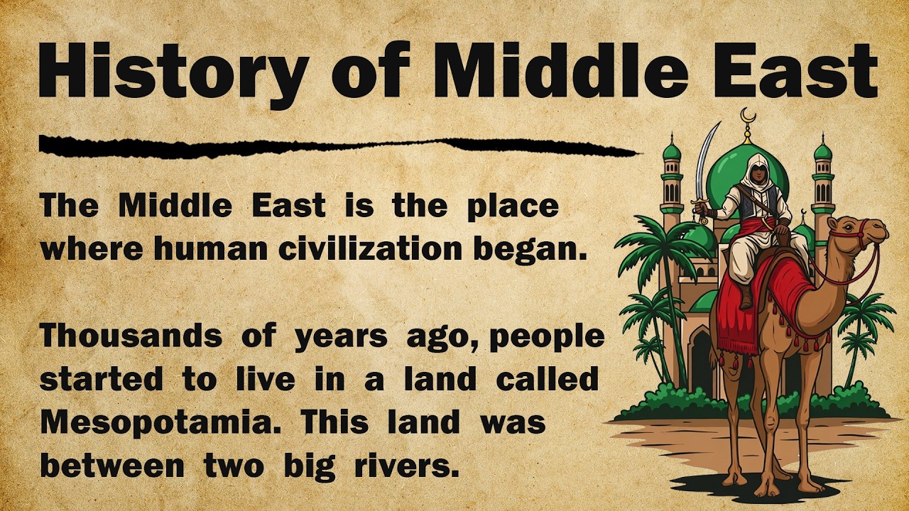 История Ближнего Востока 🕌 || Изучение английского языка через повествование. Учебник для чтения ...