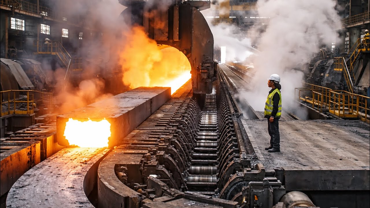 Inside a Steel Factory: How Wire Rods Are Made From Iron Ore (Full Process)