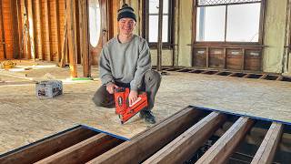 Restoring A $7,000 Mansion: Dining Room Floor Rebuild