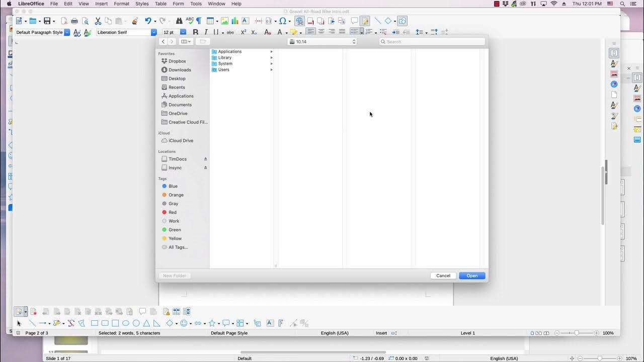LibreOffice Create a new hyperlink document YouTube
