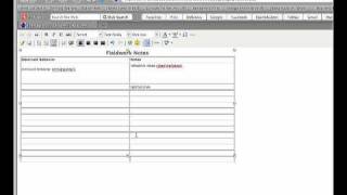 Fieldwork Notes Activity Tutorial