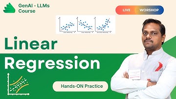 GenAI & LLMs | Video 2 | Part 1 | Linear regression | Venkat Reddy AI Classes