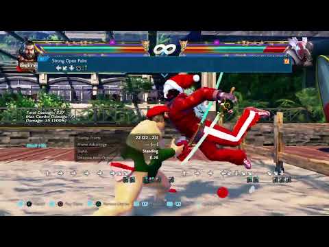 Ganryu b,db,d,df+2 Wall Bounce Strong Open Palm Deathfist Combo 66 Damage Version 5 Tekken 7