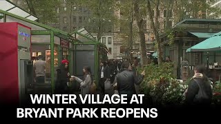 Bryant Park Winter Village officially opens