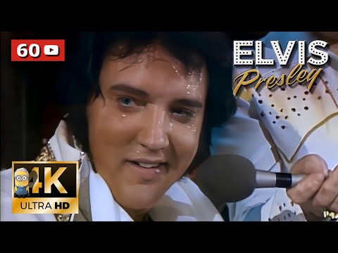 Elvis Presley AI 4K Restored - Unchained Melody + Indianapolis Airport TRIBUTE 1977