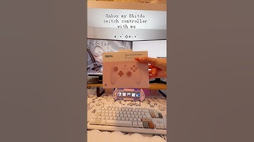 Unbox my new 8Bitdo switch controller with me! #cozy #setup #pink  #unboxing #switch #gamer #pink