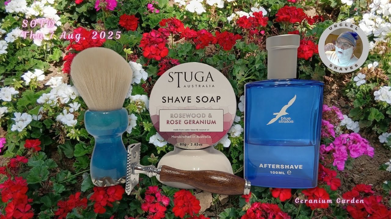 SOTD s443A || Stuga - Rosewood, Rose & Geranium | ShaveXDave “Rock Pool” 26 Cashmere | Yaqi DOC