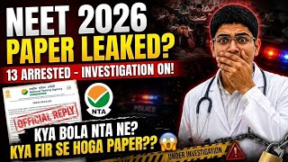 🚨 NEET 2026 PAPER LEAKED? !😱 KYA FIR SE HOGA NEET 2026?