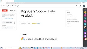 BigQuery Soccer Data Analysis #googlecloudplatform #gcp #qwiklabs #arcade
