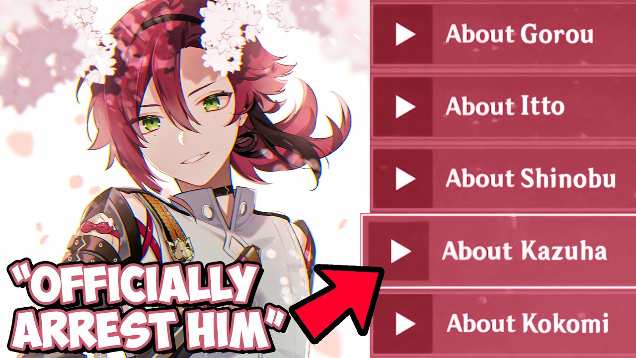 HEIZOU Talks About KAZUHA Genshin Impact YouTube