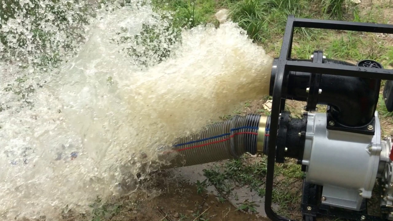 6 inch water pump - YouTube