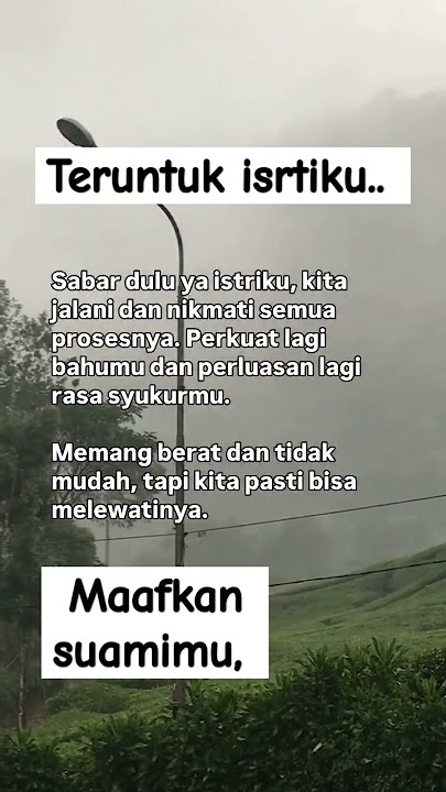 teruntuk istriku #memes #storywa
