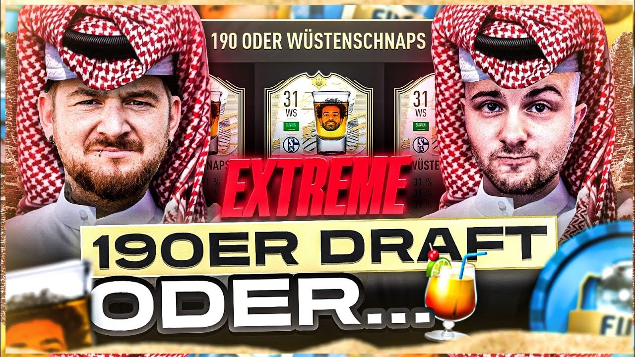 190 oder WÜSTENSCHNAPS EXTREME 😱 DOPPELTE MENGE 🔥 FUT DRAFT BATTLE vs GAMERBROTHER FIFA 21