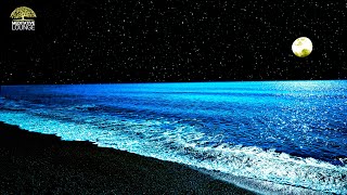 Fall asleep music with ocean noise & soft piano | relaxation music  wave noise