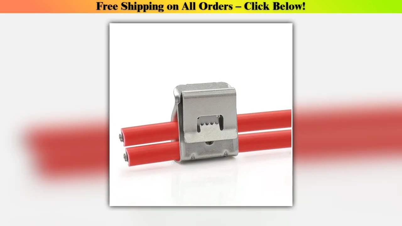 1000 Pcs Solar Panel Cable Clip Stainless Steel Clamp Photovoltaic PV Cable Clips Trailer Frame