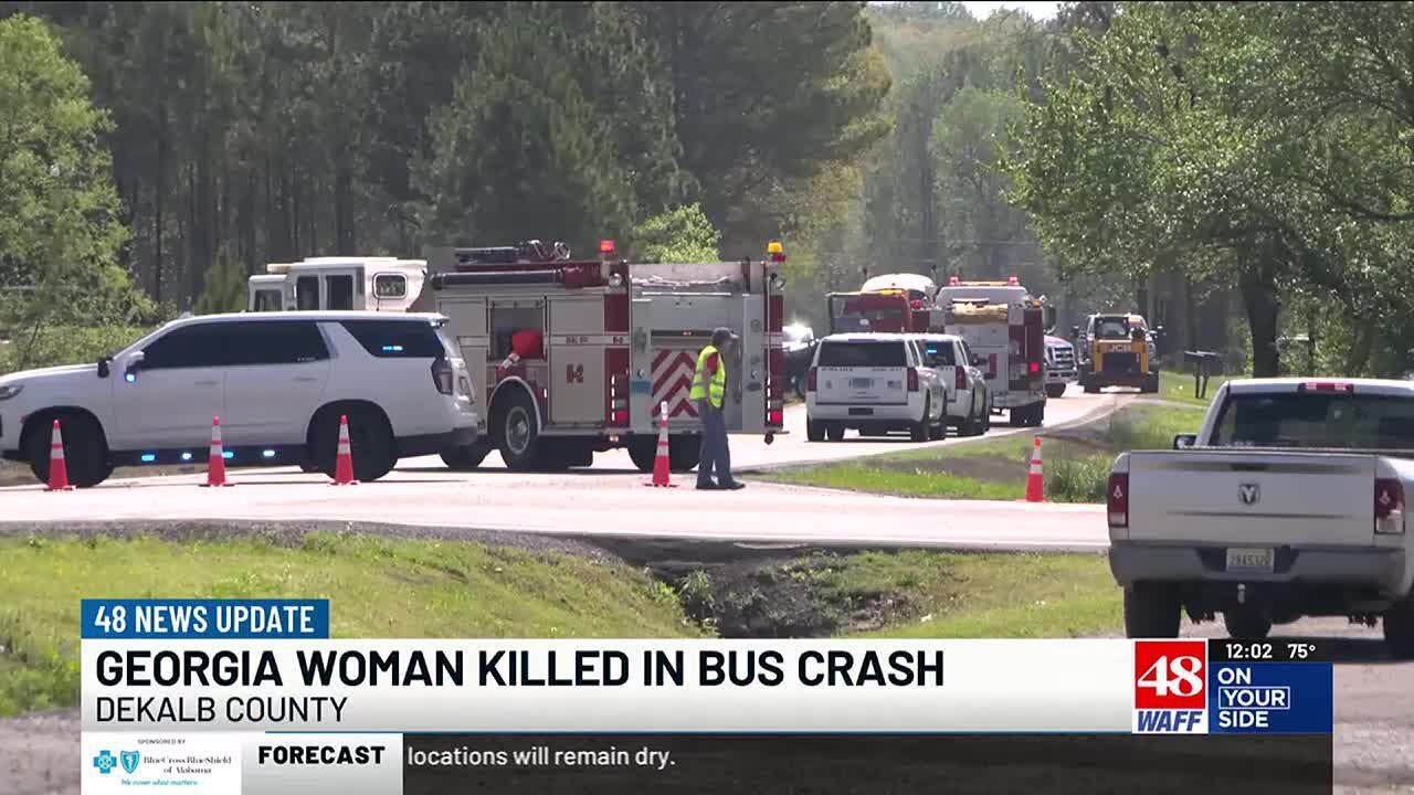Georgia woman killed in bus crash in DeKalb County - YouTube