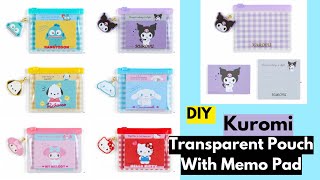 How to make Kuromi pencil case//Diy Kuromi pencil case#diy #kuromi  #papercraft #aloracraft 