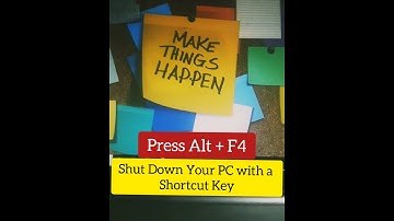 How to Shut Down Your PC with a Shortcut Key ? #shorts #shorts_youtube #shorts