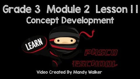 Grade 3 Module 2 Lesson 11 Concept Development