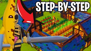 How to Build the ULTIMATE Tudor-Style Village in LEGO Fortnite! (Step-by-Step Tutorial)