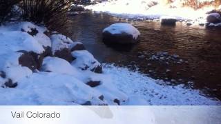 Vail Co- Stream Running Through The Village