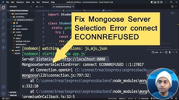 How to Fix Mongoose Server Selection Error connect ECONNREFUSED