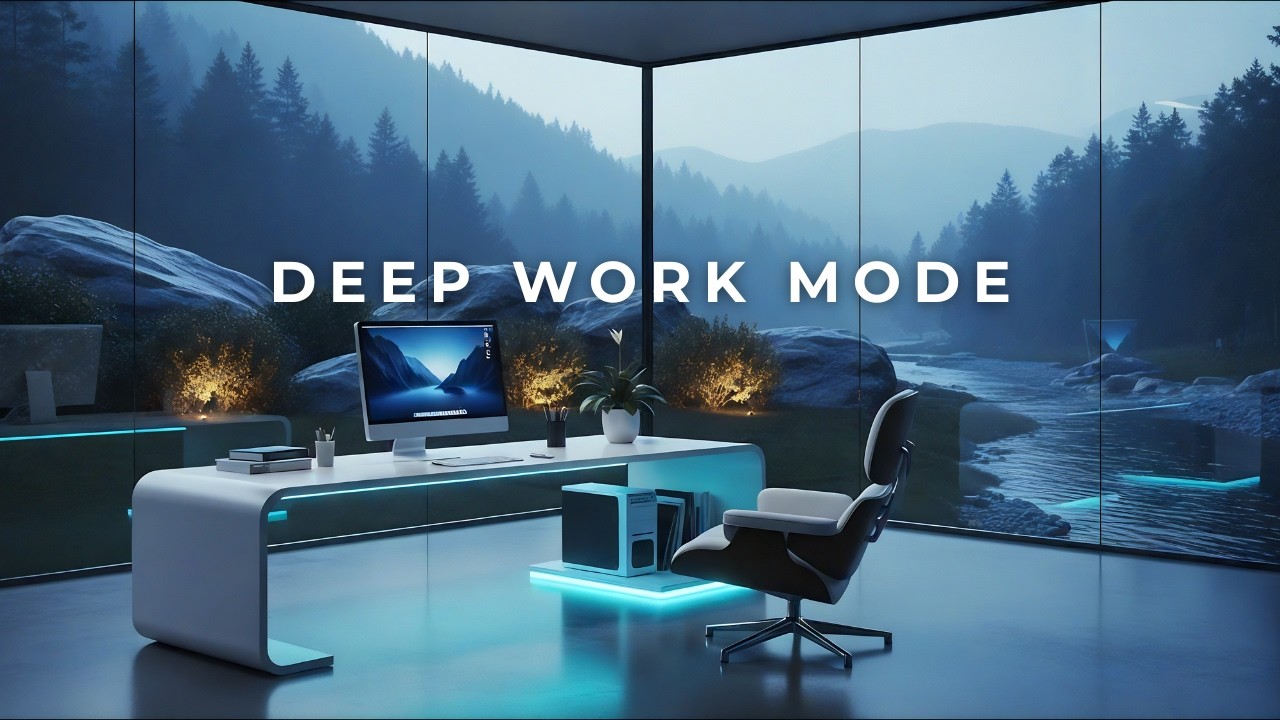 Deep Work Music for Office Productivity | Calm Background Music for Clear Thinking, Deep Relaxation